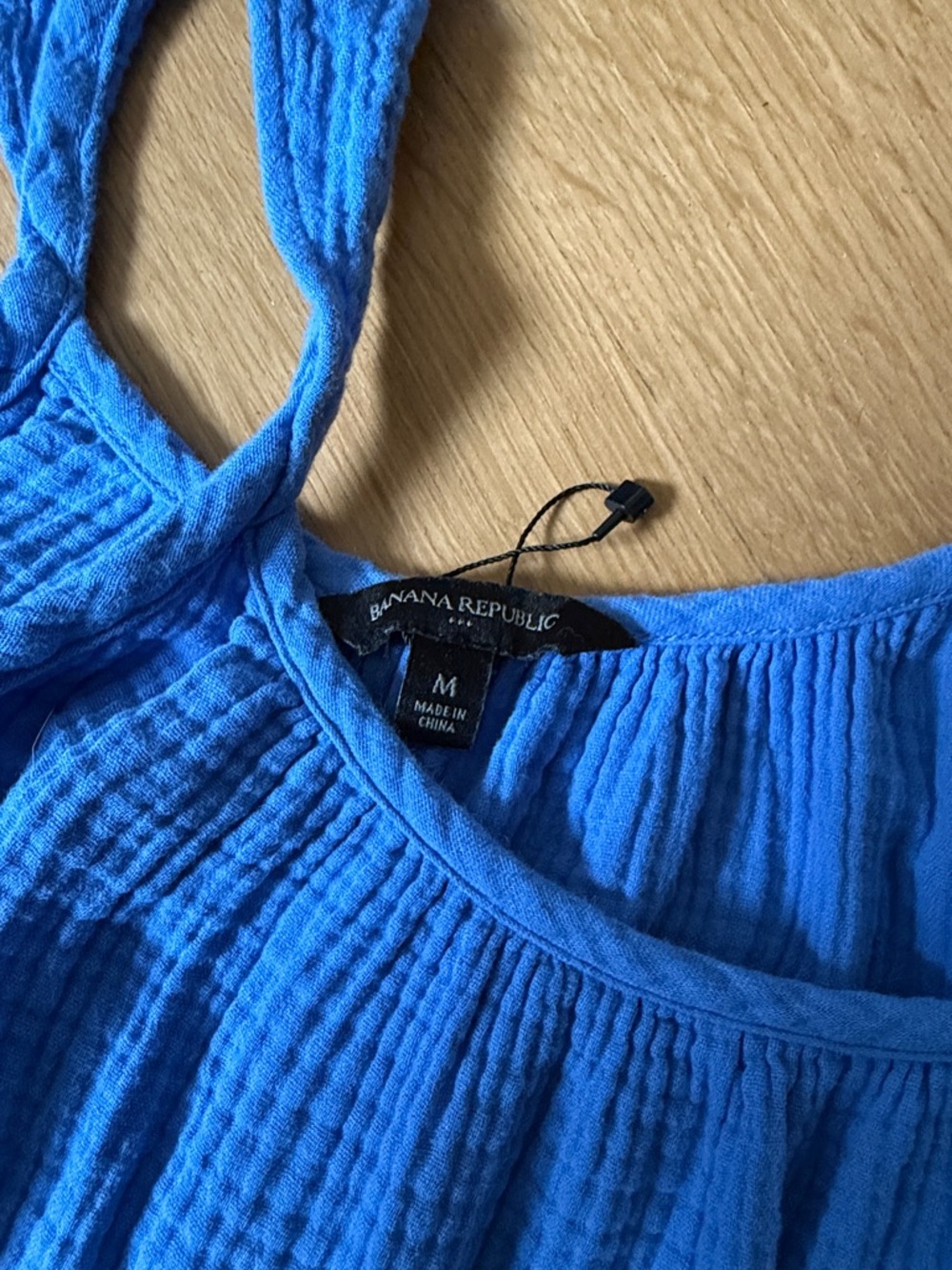 Banana Republic Periwinkle Blue Tie-Strap Maxi Dress Beach Coverup - Picture 2 of 3